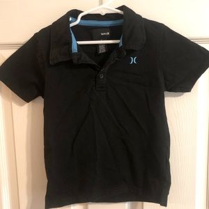 Boys, Hurley, Black Polo Style Shirt, Size 5